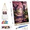 Landscape Paint-by-Numbers Kit for Adults – DIY Cherry Blossom Canvas Painting with Easel & Frame, Flowers Art Kit for Home Wall Decor & Gifts (7.87x11.81")